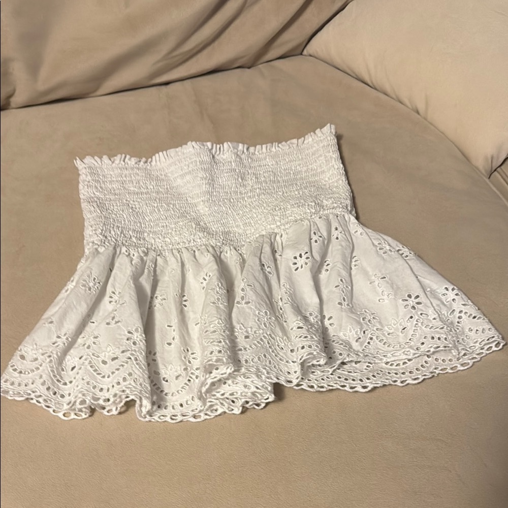 American Eagle Outfitters White Eyelet Blouse